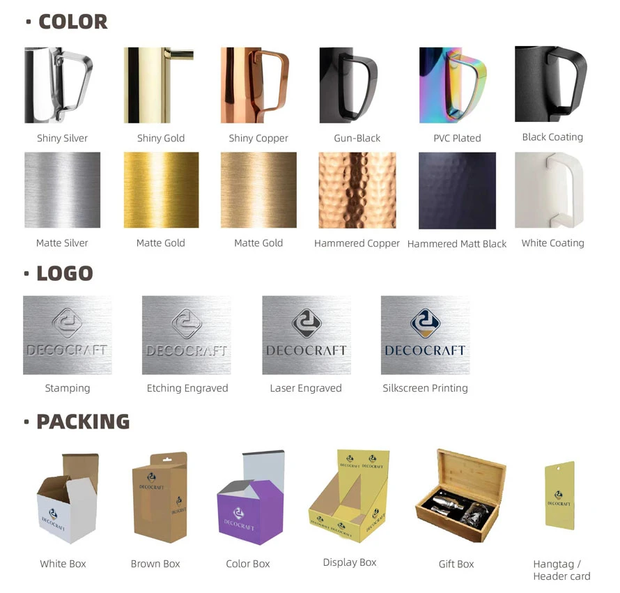 stainless steel tableware color printing and package